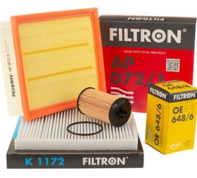 Resim Opel Corsa D Filtron 1.4 Benzinli Periyodik Bakım Filtre Seti Filtron Marka 650172 (5650359)-834926-6808622 