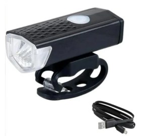 Resim Bike Sky Rechargeable Bisiklet Ön Işığı Için Şarj Edilebilir Ön Far 300 Lümen Su Geçirmez 