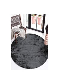 Resim Decomia Home Decomia Home Kaymaz Yıkanabilir Geometrik Des.siyah Geçişli Antrasit Halı Paspas DC-1182.Yuv 