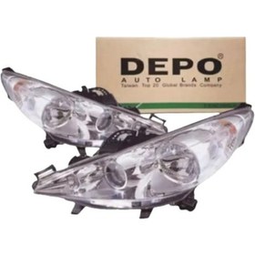 Resim Depo Peugeot 207 Rc Gt Yıl 200715 Sol Far Mercekli Sisli 620896 uyumlu 