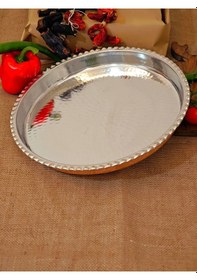 Resim Yuvarlak Bakır Fırın Tepsi 30 Cm Bakır 