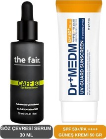 Resim the fair. Caff-B3 Göz Çevresi Bakım Kremi 30 ML + Dermal Dr+Medm SPF50+ Yüksek Koruma Güneş Kremi 50 ML 