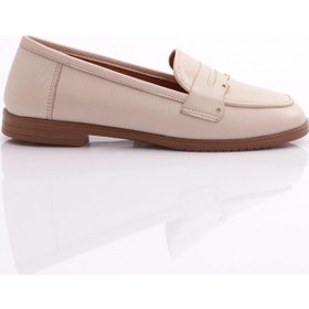 Resim Dgn 010 Kadin Küt Burun Şekilli Babet 010-2109-R0919 Krem 