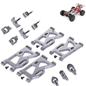 Resim Mufunye Wltoys 144001 Rc Yarış Arabası İçin Yüksek Performanslı Alüminyum Aksesuarlar Seti 