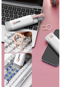 Resim Thentech Temizleme Kiti 7 + 1 Set Klavye Ekran Kablosuz Kulaklık 