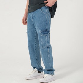 Resim Denim Kargo Pantolon - Mavi / 29 
