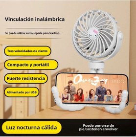 Resim Ayarlanabilir Tripod Ve Usb Şarjlı Taşınabilir Elektrikli Vantilatör Aydınlatma Stili2, 