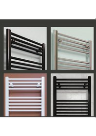 Resim 500x700 Beyaz Standart Havlupan Duvara Monte Banyo Radyatörü & 