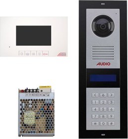 Resim AUDİO AUDIO 24 Daire Görüntülü Diafon Paketi, 003002 Şifreli Panel, 4.3' 001140 Diafon 