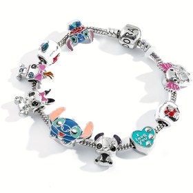 Resim Kadınlar için Dikiş Charm Bileklik - Sevimli DIY Boncuk Takı Karikatür Kolyeler, Dayanıklı Metal Zincir, Kız Arkadaşlar & Arkadaşlar İçin Mükemmel Doğum Günü Tatil Hediyesi, Charm Bilezik, Parti Aksesuarı, Kaliteli İşçilik 