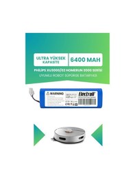 Resim Philips Xu3000/02 Homerun 3000 Serisi Uyumlu Batarya Ultra Yüksek Kapasite 6400mah Robot Süpürge 