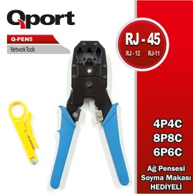 Resim QPORT Q-PEN5 RJ11/12/45 SIKMA PENSESİ+SIYIRMA AP. 