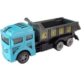 Resim Birlik Oyuncak Sürtmeli Metal Asorti Iş Kamyonu 669-65-MAVI 