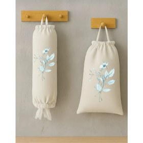 Resim Ekmeklik ve Poşetlik 2 Li Set Bez Çanta 