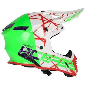 Resim Acerbis X-Track 22-06 Kask Yeşil Beyaz 