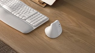 Resim Lift Kablosuz Ergonomik Dikey Beyaz Mouse Logitech