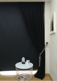 Resim Taç Soft Siyah Fon Perde (481097295) Siyah 
