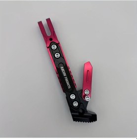 Resim Tongdashop Kırmızı Ayarlanabilir Motosiklet Yan Sehpası Cnc Alüminyum Alaşım 