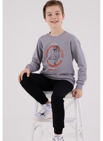 Resim Rolypoly Erkek Çocuk Gri Eşofman Takımı Rp3673-c-v1 Gri 