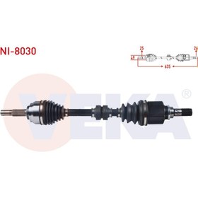 Resim Komple Aks Sol Ön Nıssan Note (e12) 1.5 Dcı M-t Uzunluk 635 Mm 2013- 