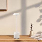 Resim 2 Adet Modern Dokunmatik Kontrol Masa Lambası, Metalik Kaplama, Ayarlanabilir Parlaklık ve Renk Sıcaklığı, USB Şarj Edilebilir, Kaymaz Taban - Ofis, Yatak Odası, Oturma Odası Dekoru İçin İdeal, Ofis Masa Lambası | Şık Masa Lambası | Dokunmatik Kontrol Lambası 