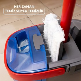 Resim Vileda Vld0000000472 H2pro %100 Kirli Ve Temiz Suyu Ayıran Temizlik Seti & Mikrofiber Mop Vileda 