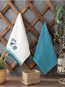 Resim Petrol Mavisi Mutfak Havlusu 