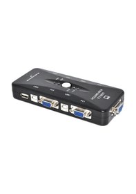 Resim Triline 4 Port Usb Kvm Switch 4Pc Tek Monitör Kontrol 
