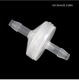 Resim Fochsia 5 Parça Endüstriyel Plastik Çekvalf 3mm Nozullu Paslanmaz Su Gaz Sıvı 