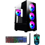 Resim Ramtech Fullforce FF409 İ5-10400F 32GB Ram 256GB SSD 1tb RX580/8GB Oyuncu Masaüstü Bilgisayar 