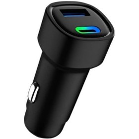 Resim 48w Pd Araç İçi Çakmaklık Hızlı Şarj Aleti Type-c Usb Rgb Işık Araç Şarj Başlığı 