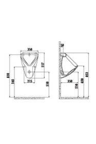 Resim Creavit Pisuvar (Üstten Su Girişli) TP630 