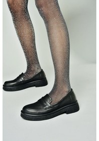 Resim Fox Shoes S996310009 Siyah Kalın Tabanlı Günlük Kadın Ayakkabı Siyah 