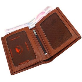 Resim Westpolo Hakiki Deri Kağıt Para Ve Bol Kart Bölmeli Erkek Cüzdanı - Taba82 Taba 