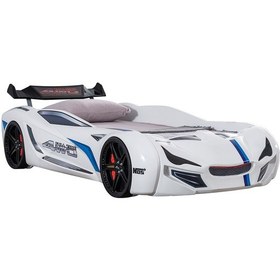 Resim Setaymobilya Sports Çocuk Odası, Mercedes Araba Dolap Masa Şifonyer - Beyaz 