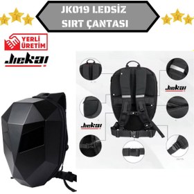 Resim Jiekai Motorcu Ledsiz Sırt Çantası SİYAH (8 ADET GÖZ STİCKER ) 