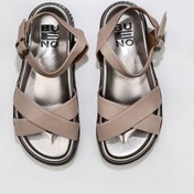 Resim Bueno Shoes Gri Deri Kadın Düz Sandalet 01wu5830 