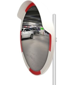 Resim Otopark Kör Nokta Aynası Trafik Ayna Direği Trafik Güvenlik Aynası 80 Cm Ve 2.5m Ayna Direği 