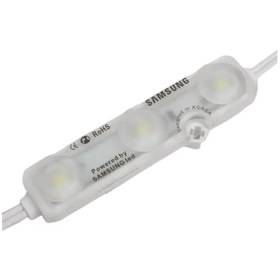 Resim Samsung 3 lü Mercekli Modül Led 12 Volt Beyaz (10 Adet) 