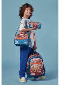 Resim Coral High Kids Nefti Turuncu Basketbol Desenli 3 Lü Okul Çanta Seti Set0123651 