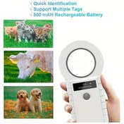 Resim Tianchishop Usb Bağlantılı Rfıd Evcil Hayvan Çip Okuyucu W90d Siyah 128 Hafızalı Pil İle Çalışan Ekranlı 