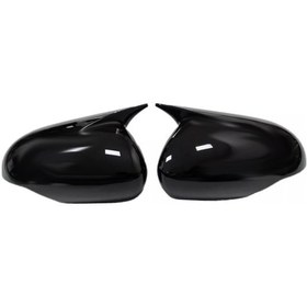 Resim Xiaaokeji Çift Araba Dikiz Aynası Muhafazası Kaplaması Kıa Siyah 
