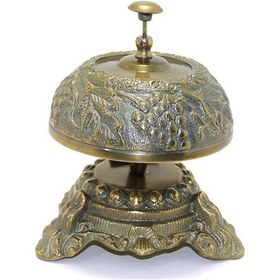 Resim Pirinç Resepsiyon Zili Dekoratif Hediyelik 