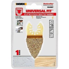 Resim Worx WA4967 Çok Amaçlı Raspalama Makinesi Için 33X33MM Karbür Kaplama Harç, Boya, Yapıştırıcı Univer 