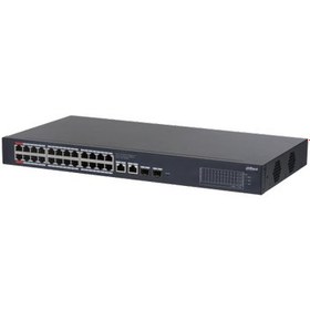 Resim Dahua CS4228-24GT-375 28Port Gigabit 24 Port PoE 375W +2 Port Uplink +2 Port SFP Gigabit Combo Cloud Yönetilebilir Switch 