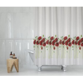 Resim Zethome Banyo Perdesi 1x120x200 Tek Kanat Duş Perdesi Halka Hediyeli Duşakabin Perdesi 7081 