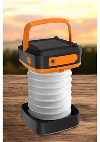 Resim Güneş Enerjili Led Lamba Kamp Lambası Katlanabilir Lamba Usb Şarjlı Çoklu Renk 