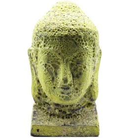 Resim Buddha Heykel Büst Sarı Orta Boy 