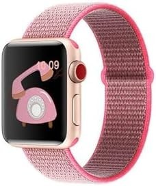 Resim CONSTRAIN - Apple ile uyumlu Watch 38mm 40mm 41mm 1/2/3/4/5/6/se/se2/7/8/9 Spor Loop Hasır Kordon Hot Pink - Pembe 3 