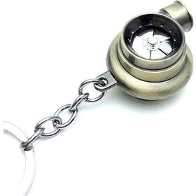 Resim Dianziye Gümüş Metal Led Işıklı Turbin Araba Anahtarı Askısı - Kreatif, Kaliteli Ve Pratik Araç Aksesuarı Kutu Paketli Diğer 